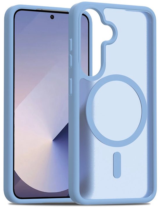 Coque Solidenz FrostMag Samsung Galaxy S25 Plus / S24 Plus - Compatible MagSafe - Bleu Sierra