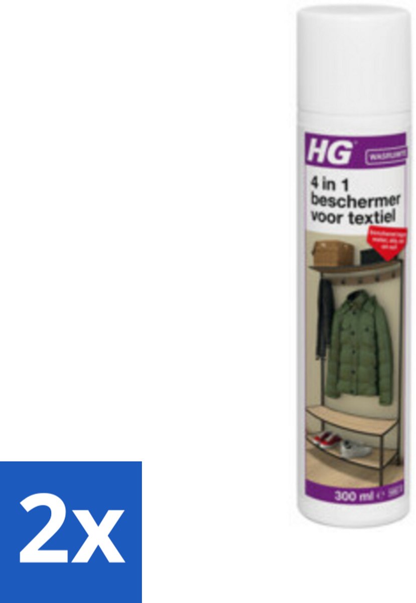 HG 4 in 1 Beschermer Voor Textiel 300 ml - Voordeelverpakking - 2 stuks