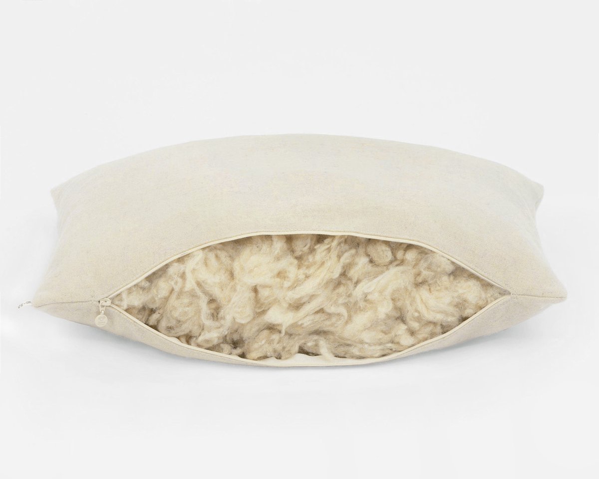 NaturaBed | Home of Wool – Wollen Kussen – 60x70 cm - 100% Natuurlijk & Verstelbaar - Hypoallergeen