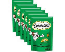 Catisfactions Kattensnoepjes - Catnip Snacks - Kattenkruid - 6x60g