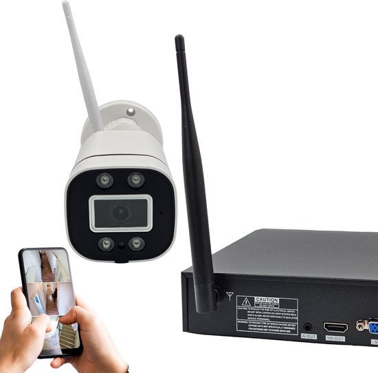 Royal Swiss® WiFi Beveiligingscamera Set 8CH - 5G Draadloos Camerasysteem met NVR Recorder - HD Nachtzicht & Bewegingsdetectie - Voor Binnen & Buiten - App voor Android/iOS - CE & RoHS van Merkloos — afbeelding 3