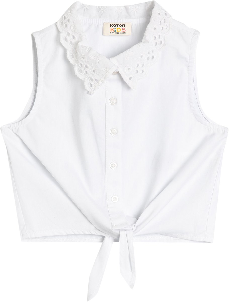 Overhemdkraag Mouwloos Kurzarmshirt