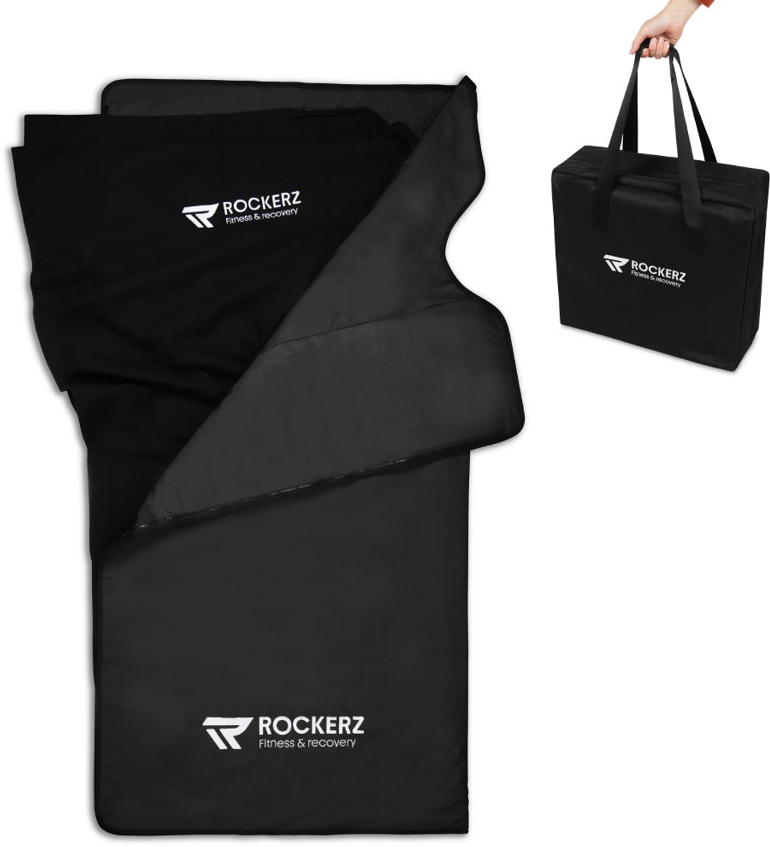 Rockerz Infrarood Saunadeken - Detox-effect - 185cm - Zwart
