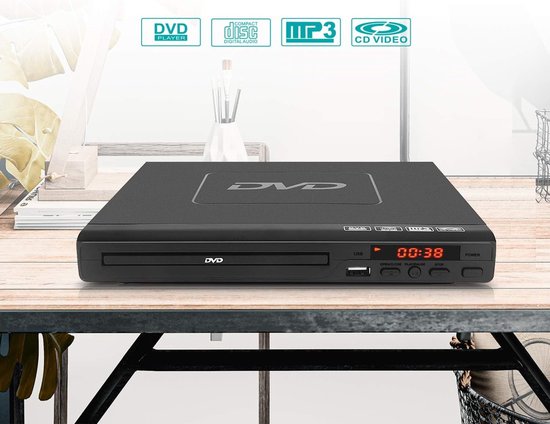 SNJY® DVD Speler met HDMI - DVD Speler Laptop - Externe DVD Speler - 1080P - Zwart — afbeelding 4