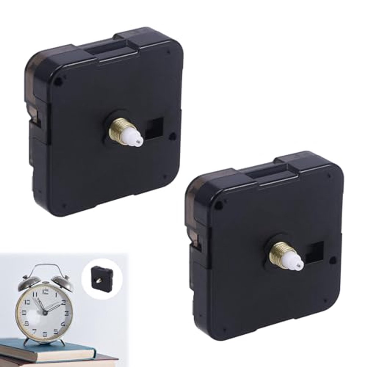 Stilte Quartz Wandklok Mechanisme - Vervangingsset voor DIY Klokken, Geluidsloos en Nauwkeurig