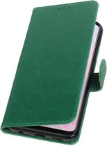 Pull Up Book Case oor Huawei Y9 2019 Groen