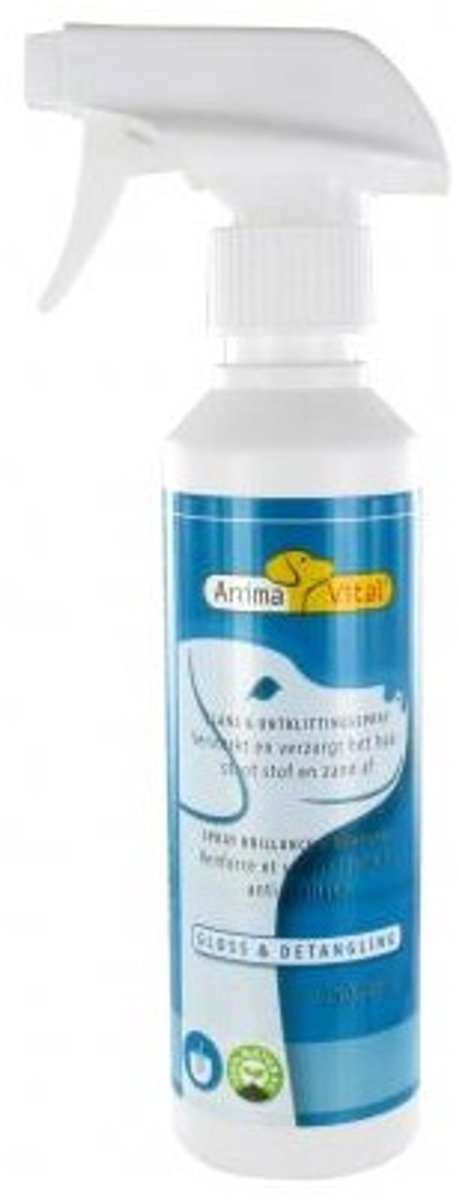 AnimaVital Gloss & Detangling Spray 250ML - Voor honden en katten - Antiklit en glans - Met natuurlijke oliën - Een zachte en klitvrije vacht