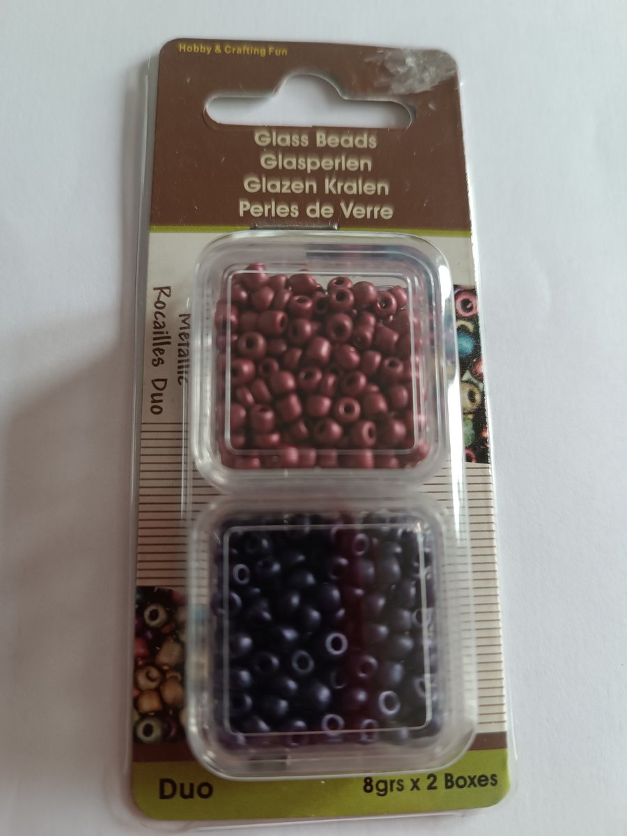Rocailles Metallic Duo, 8/0, 2 /box