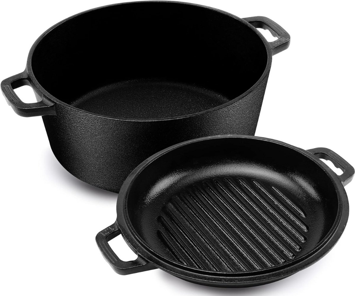 Gietijzeren Pan Bbq - Gietijzeren Skillet - Grillplaat