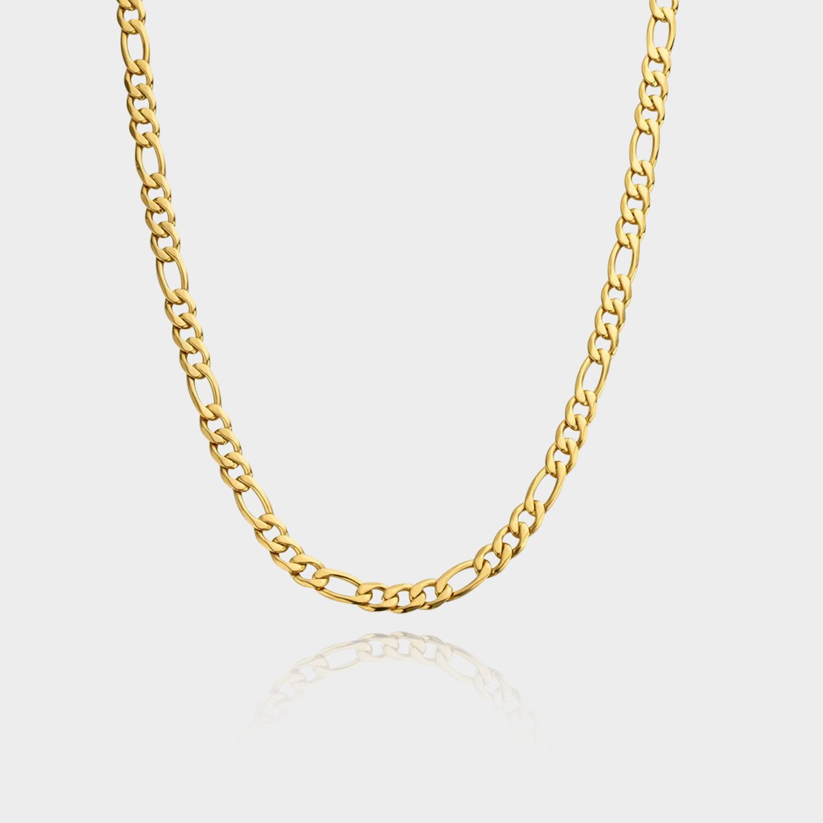 Figaro Ketting 5 mm - Gouden Schakelketting - 60 cm lang - Ketting Heren - Olympus Jewelry
