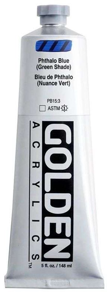 Golden Heavy Body Acrylverf Phthalo Blauw (Groenachtig) 148 ml