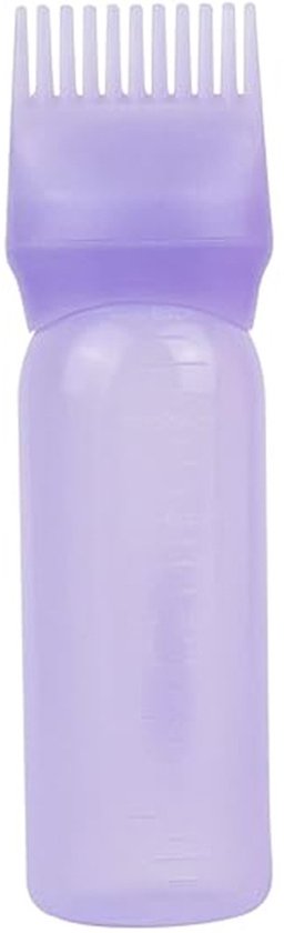 Kisvic 2 stuks haarolie-applicators, wortelkam-applicator fles en haarmassageborstel, haarolieapplicator fles - betrouwbaar haarstyling- gereedschap voor haarkleurmiddelen