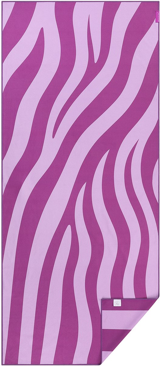 PIECE OF SUN® Strandlaken groot 90x200 cm – Paars / lila – Zandvrij Sneldrogend Microvezel Badlaken – Duurzaam & Lichtgewicht – Voor Strand, Sauna & Reizen - Cadeau voor vrouwen - Cadeaubon 50 euro