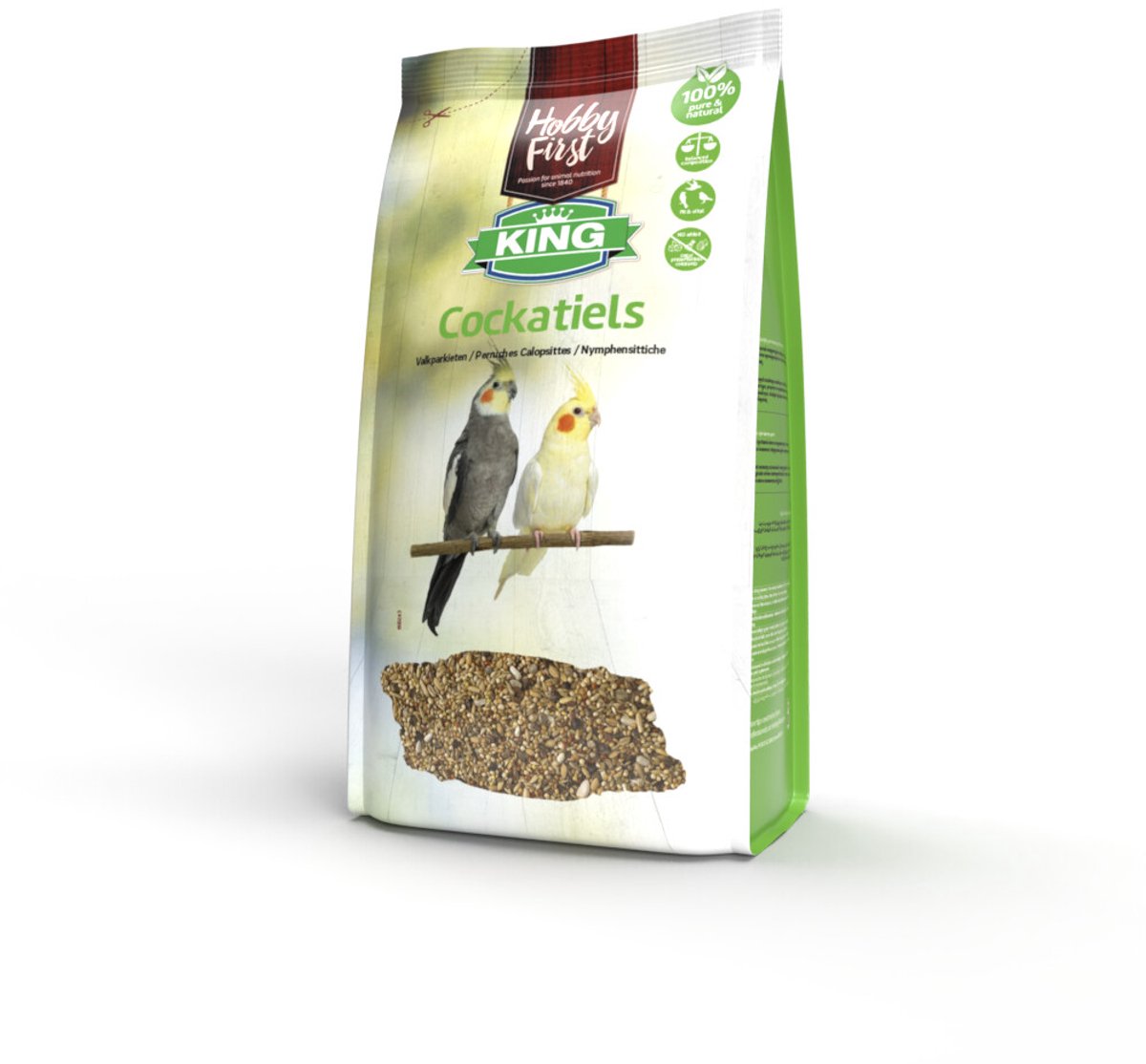 HobbyFirst King Valkparkieten - 3 x 4 kg - Voordeelverpakking