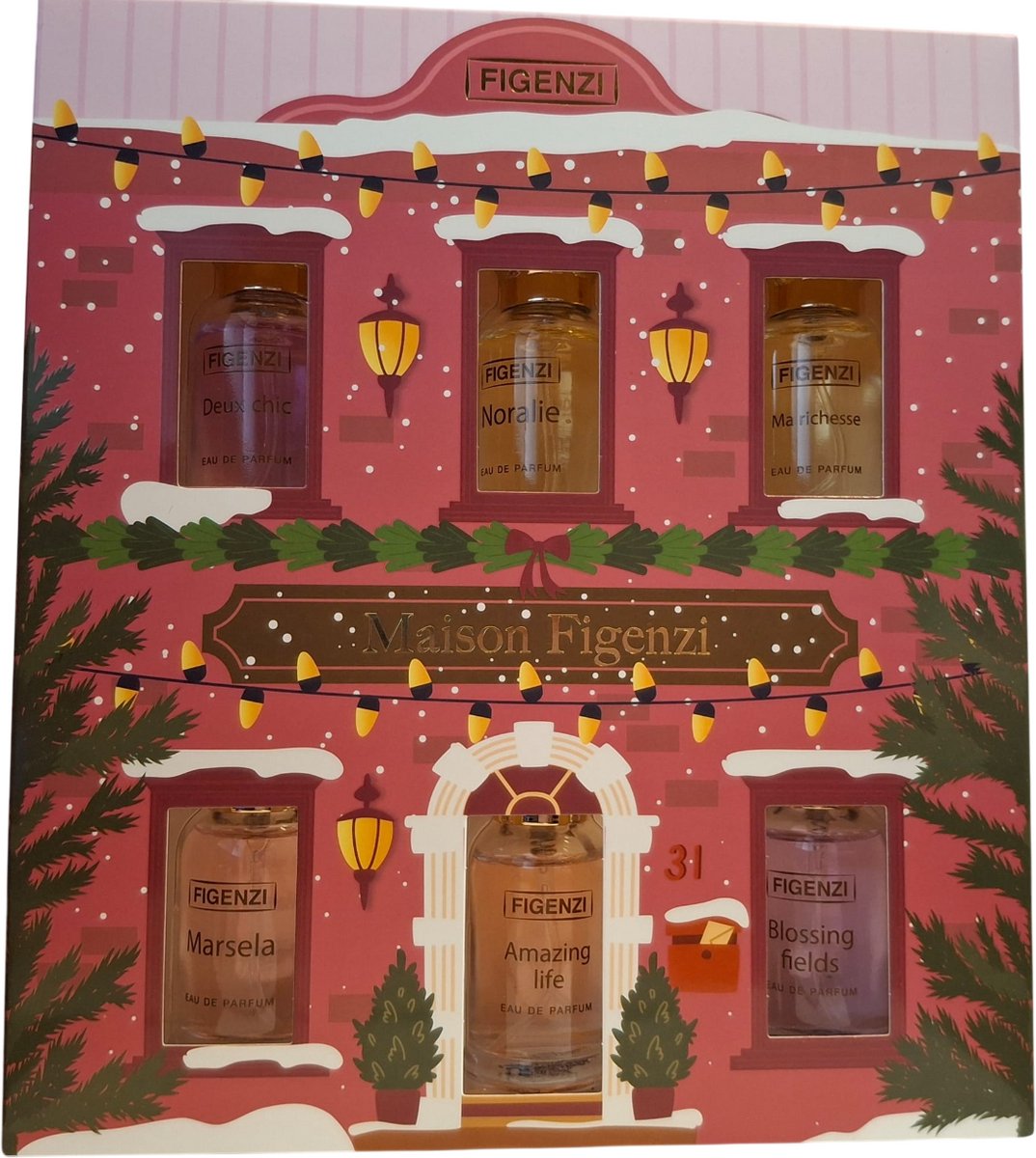 Figenzi Maison Figenzi giftset Kerst / Winter variant Cadeau 6x15 ml parfum