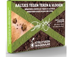 Aaltjes tegen Teken en Vlooien 100m² - Steinernema Carpocapsae - Biologische bodeminsecten bestrijden - Teken en Vlooien bestrijden - Afweermiddellen