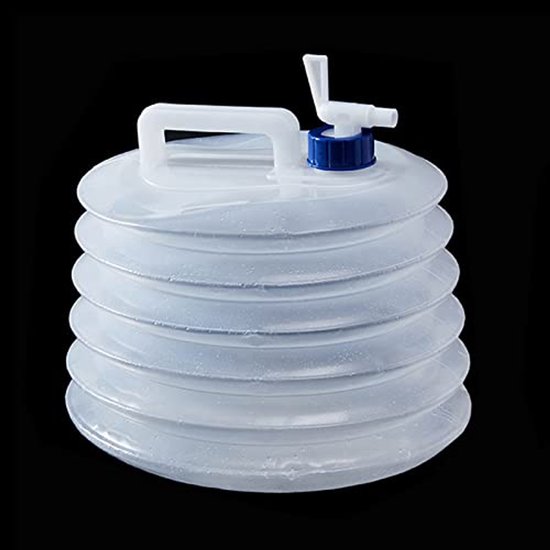 Grote Watercontainer Opslagtank Met Tapkraan, Draagbare Dikke Plastic Water Jerrycan Voor Kamperen Wandelen Vissen Picknick BBQ, Gemakkelijk Schoonmaken(Size:30L,Color:wit