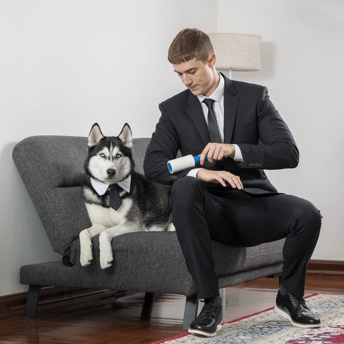 Famanu Extra Sticky Lint Roller mega-aanbieding-set: 450 vellen voor huisdier ontharing, hond en kat pluis verwijderaar, 5-pak