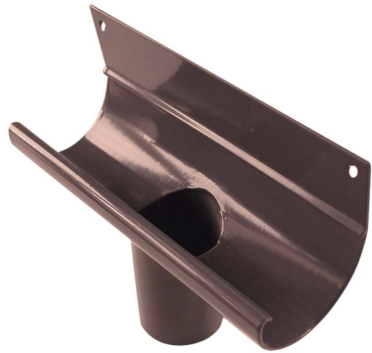 Renoplast® R50 aluminium ophangbeugel dakgoten | DN 40mm Bruin | Dakgoten Regengoot Dakafvoer Randprofielen van plaatstaal | Tuinhuisje Carport Terras Balkon plug-in kanaal | goot voor dak