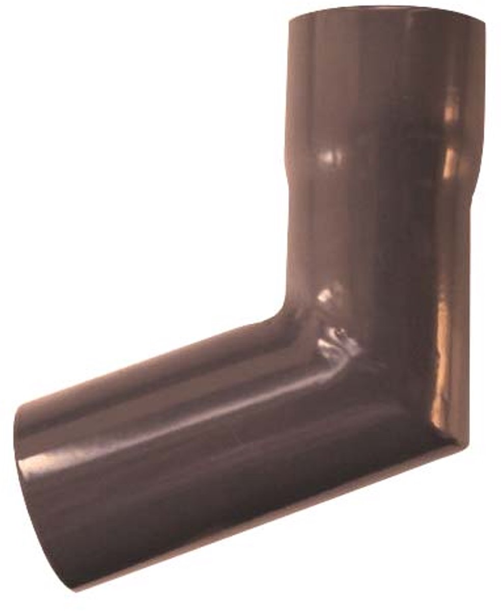 Renoplast® R50 aluminium valpijpbochten | Hoek 67º DN 40mm Bruin | Dakgoten Regengoot Dakafvoer Randprofielen van plaatstaal | Tuinhuisje Carport Terras Balkon plug-in kanaal | goot voor dak