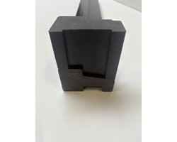 Kunststof kozijn neut | Links buitendraaiend | 100mm hoog | kopmaat 66x110mm | Vervang uw verrotte houten kozijnstijl