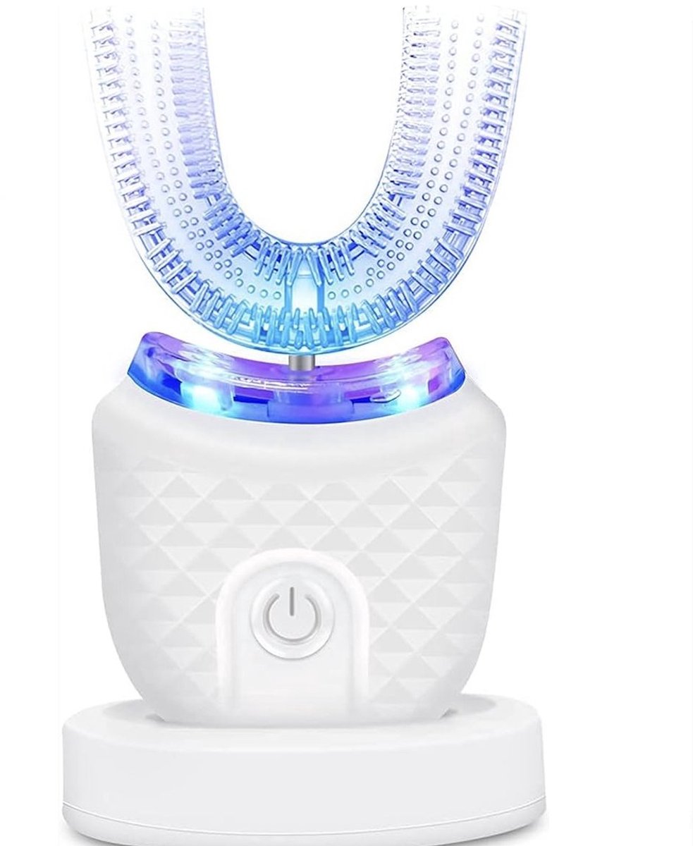 Klikkopers® - Smartbrush Tanden - Waterbestendig U-Vormige Tandenborstel - Automatische Elektrische Tandenborstel - 360° Smart Brush Tanden - Tanden Bleken en Reinigen - Handsfree - UV Blauw Licht