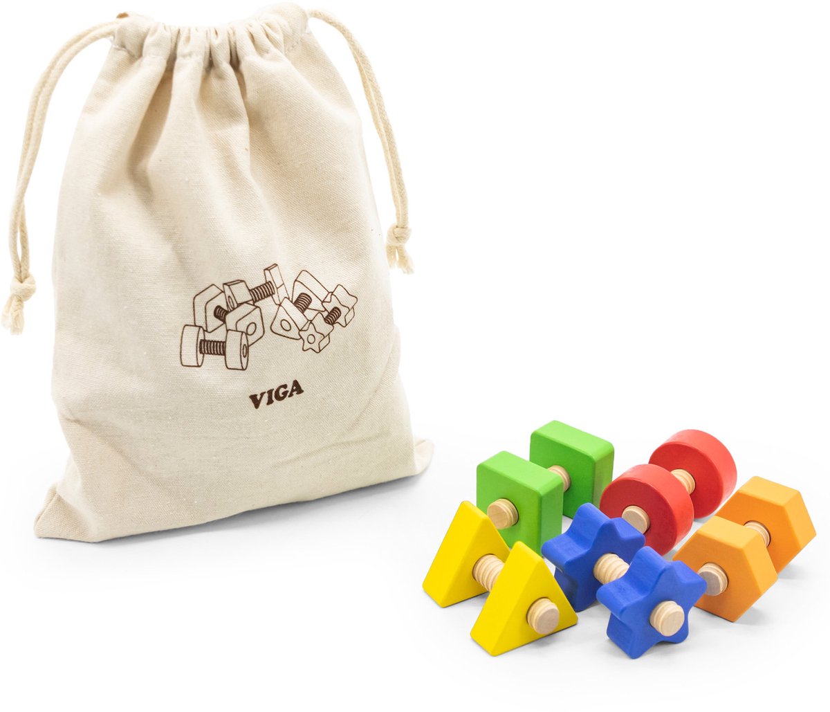 Viga Moeren en bouten Match en Twist Skill Toy - UNI