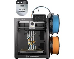 Flashforge Adventurer AD5X 5X High Speed 3D Printer 600mm/s Touchscreen – Gebruiksvriendelijk - Quick-Detach Nozzle - 220×220×220 mm - WiFi - Smart App