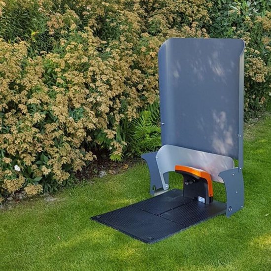Robotmaaier garage XL kunststof met aluminium, duurzaam, passend voor Bosch, Gardena, Husqvarna, Honda, Stiga modellen