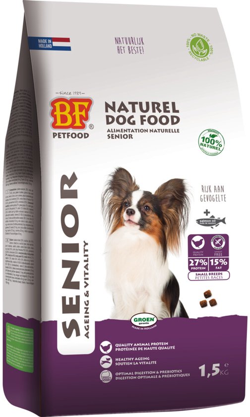 BF Petfood Small Breed Senior - 4 x 1,5 kg - Voordeelverpakking