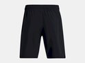 Zwarte sportbroek met elastische tailleband.