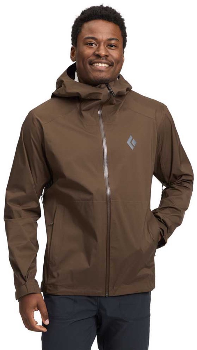 Diamond Fineline Stretch Shell Jas Man Basalt