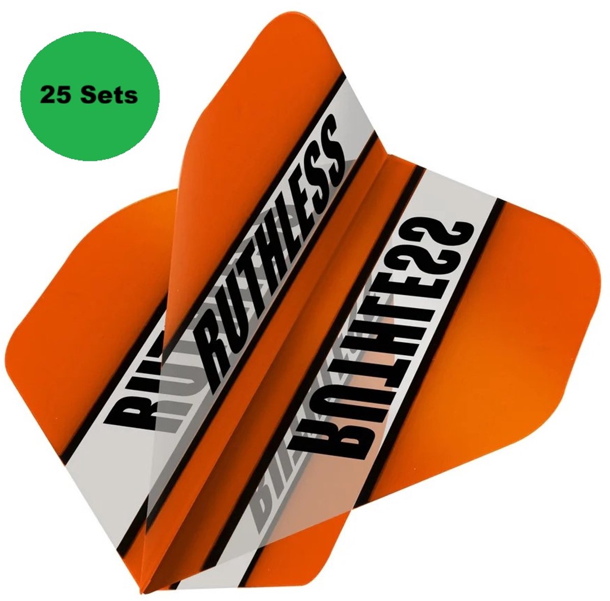 25 Sets (75 Stuks) Ruthless Flights Multipack - Oranje - Dart Flights