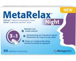 Metagenics MetaRelax Night 60 comprimés - sommeil réparateur