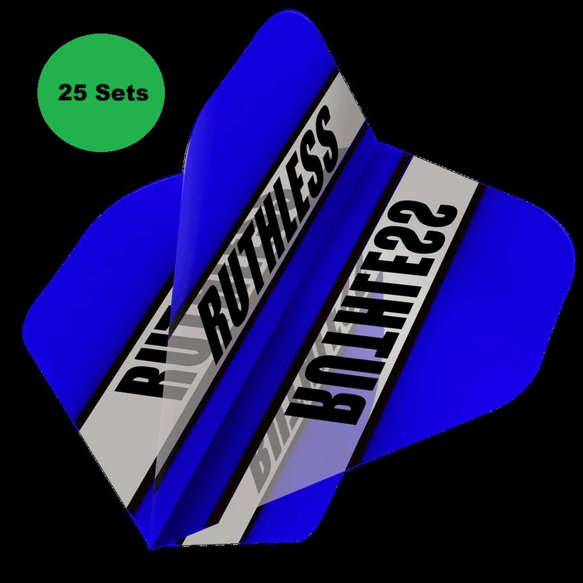 25 Sets (75 Stuks) Ruthless Flights Multipack - Licht Blauw - Dart Flights