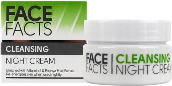 Face Facts Cleansing Night Cream with vitamin E - Nachtcreme
