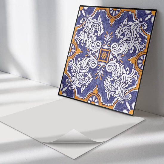 GRAZDesign Fliesenaufkleber Fliesen überkleben Vintage 10-teiliges Set