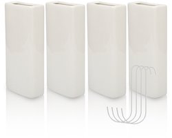 Verwarming waterverdamper set – 4 stuks – 9x19.5 cm – Luchtbevochtiger Verbetert luchtkwaliteit – Onderhoudsvrije verdampingsbakjes