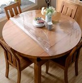 Doorzichtig 2,2mm Dik Tafelzeil 100cm Ø rond - Transparant tafelzeil