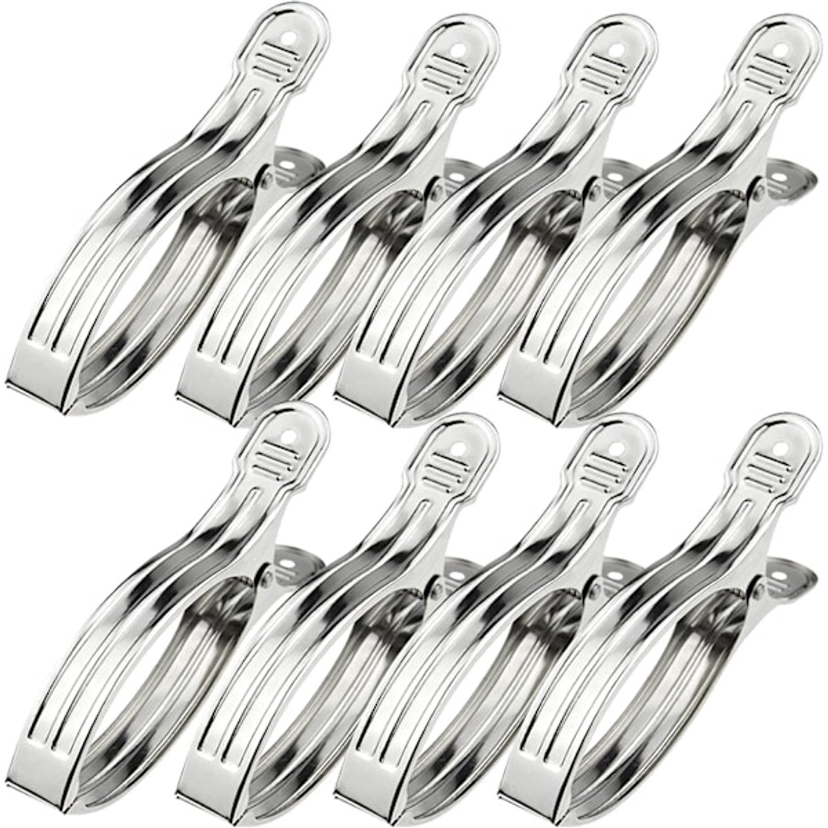 Wasknijpers - 8-pack - Open winddichte clips - Clips - Wasknijpers - Sokclips - Dekendroogclips -