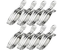 Wasknijpers - 8-pack - Open winddichte clips - Clips - Wasknijpers - Sokclips - Dekendroogclips -