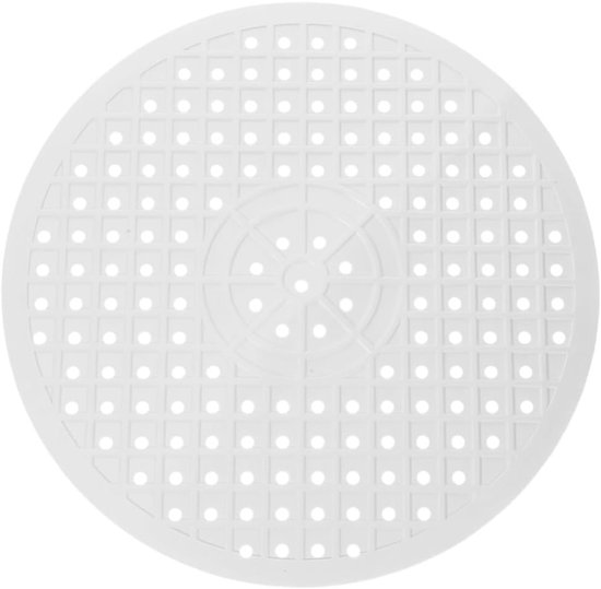 Tapis d'évier - Tapis d'égouttage - Caoutchouc - Tapis d'évier - Protection anti-éclaboussures - Rond - Accessoires de vêtements pour bébé de Cuisine - Anti-rayures - Pour évier - ø 31 Cm - Wit