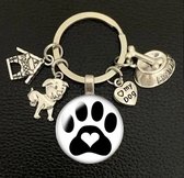 Herdenkings sleutelhanger hond of kat