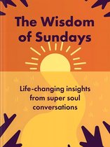 Boekomslag 'The Wisdom of Sundays' met oranje en gele tinten en een zonsopgang.