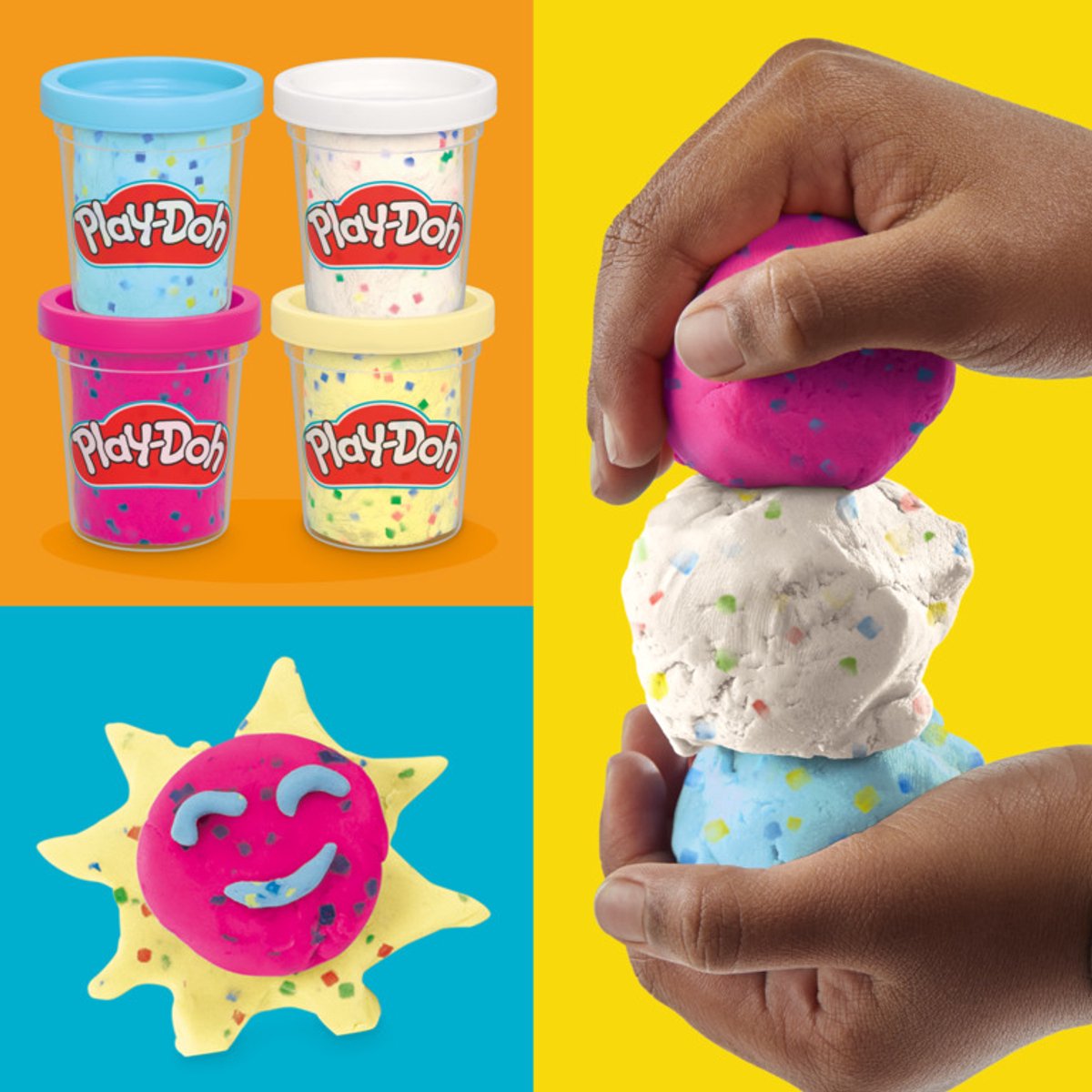 Play-Doh 4-pack Confetti-boetseerklei, verbeeldingsspeelgoed, knutselspeelgoed voor kinderen van 2+ — afbeelding 4
