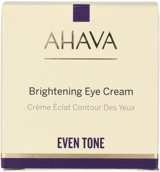 AHAVA Verhelderende Oogcrème - Vermindert Donkere Kringen & Wallen | Verfrissende Hydratatie | Anti-Rimpel & Anti-Aging | Moisturizer voor een Droge Huid - 15ml