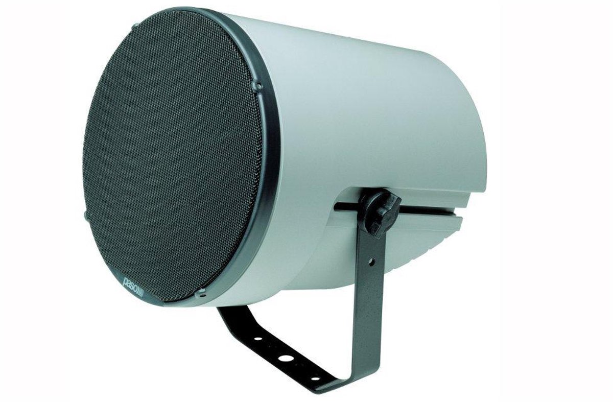 PASO C55-TW • 40 W Sound Projector • IP65 • 100–19 kHz • Instelbaar 40/20/10/5 W • Weerbestendig • Incl. beugel