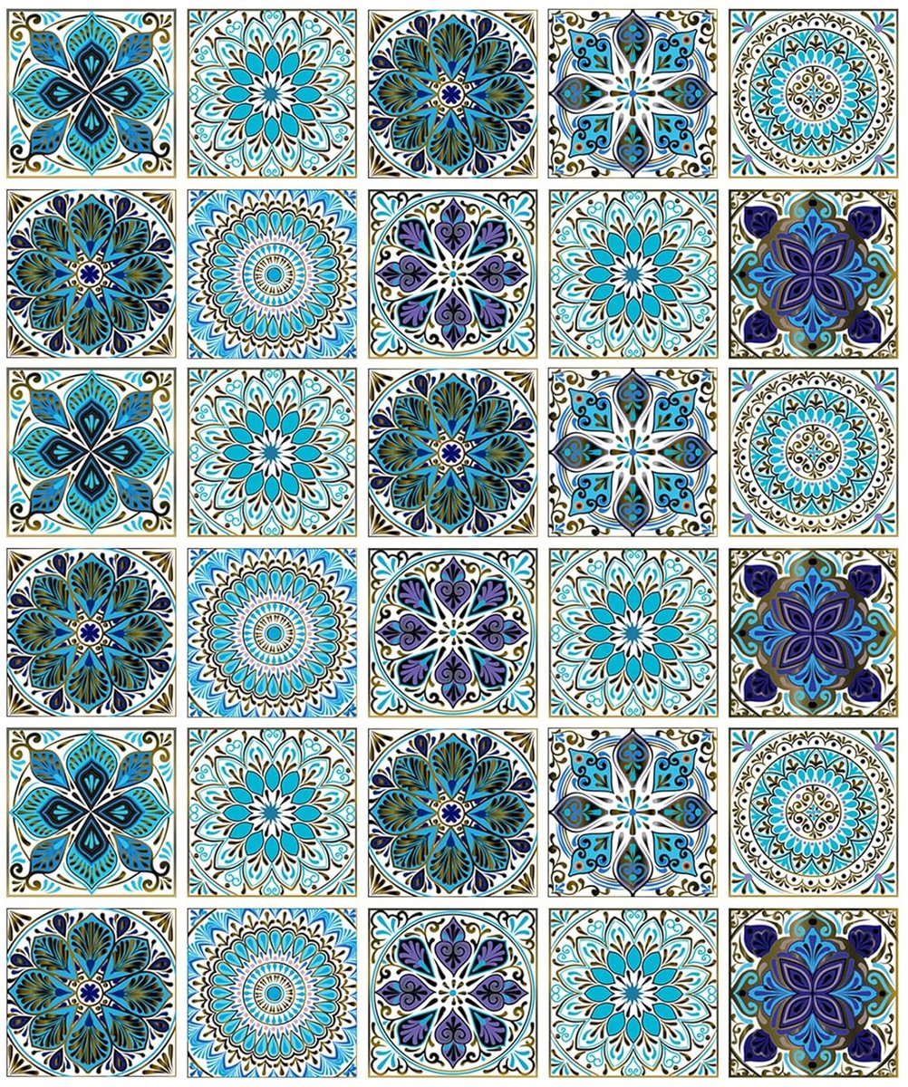 Tegelstickers - Waterdicht - Set van 30 - PVC - 15x15 cm