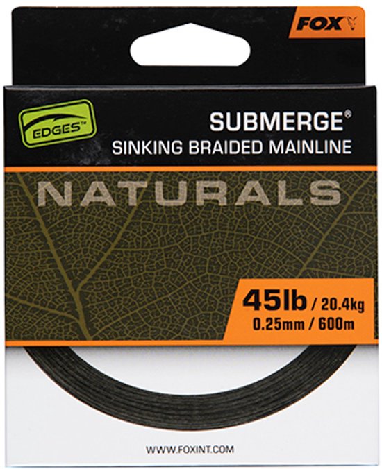 Fox Submerge Sinking Braided Mainline - Maat : 600m - 0.38mm - 65lb - 29.5 kilo van Fox — afbeelding 2