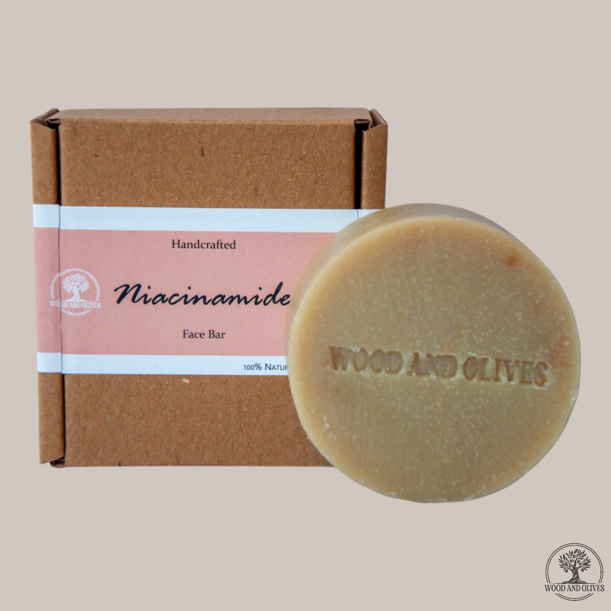 Wood and Olives - Niacinamide Face Bar - 100 g